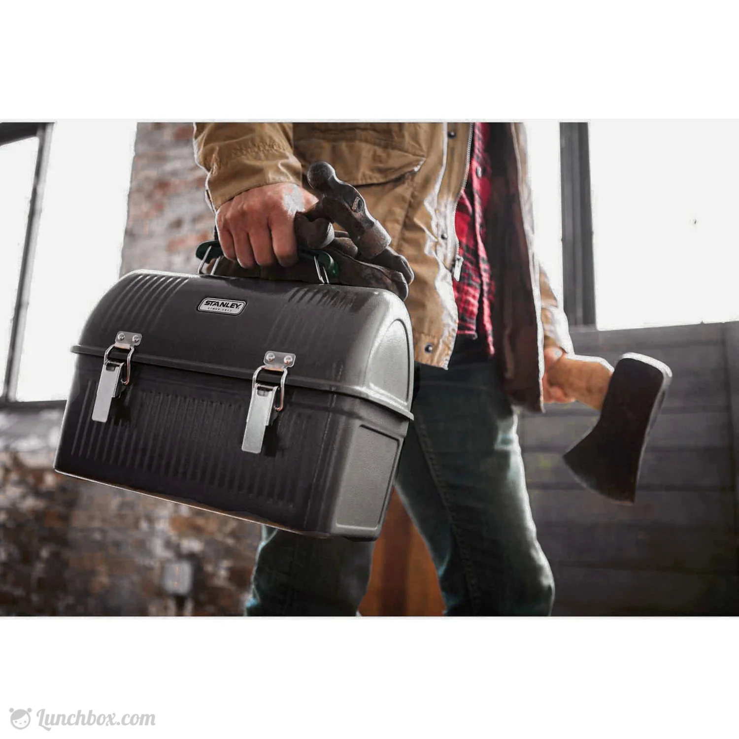 Black Dome Lunch Box and Flask - Image 3